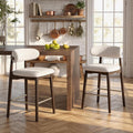 Counter Height Bar Stools, Solid Wood Barstools,26" Set of 2