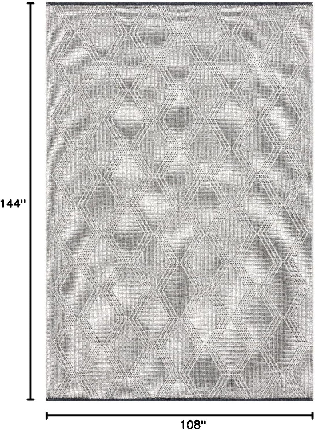 LUXE WEAVERS Modern Farmhouse Washable Area Rug Beige 9x12