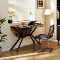 GIANTEX Folding Dining Table for 4, 47" Round Kitchen Table for Small Space