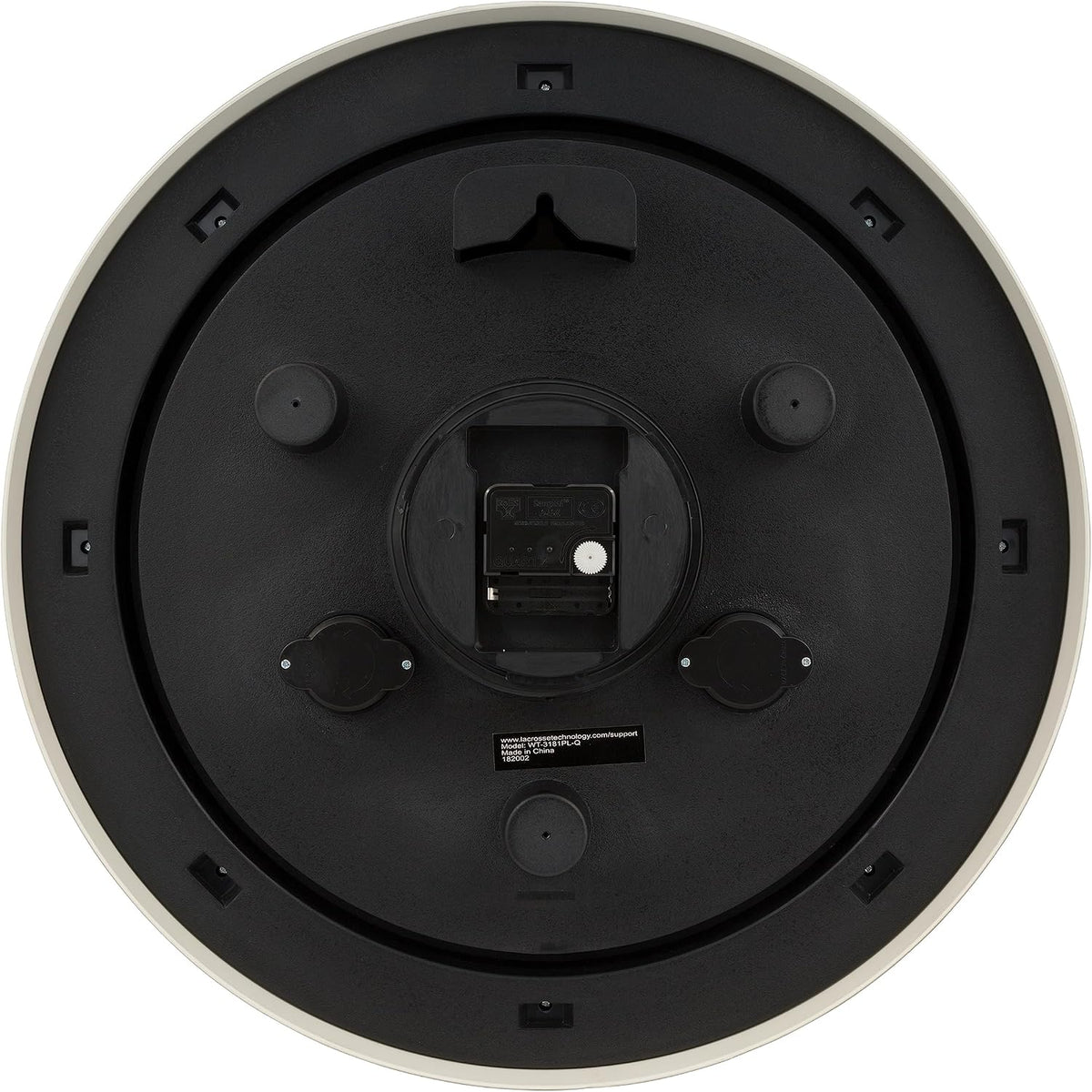 La Crosse Technology WT-3181PL-Q Quartz Time Analog Indoor/Outdoor Wall Clock, 18"