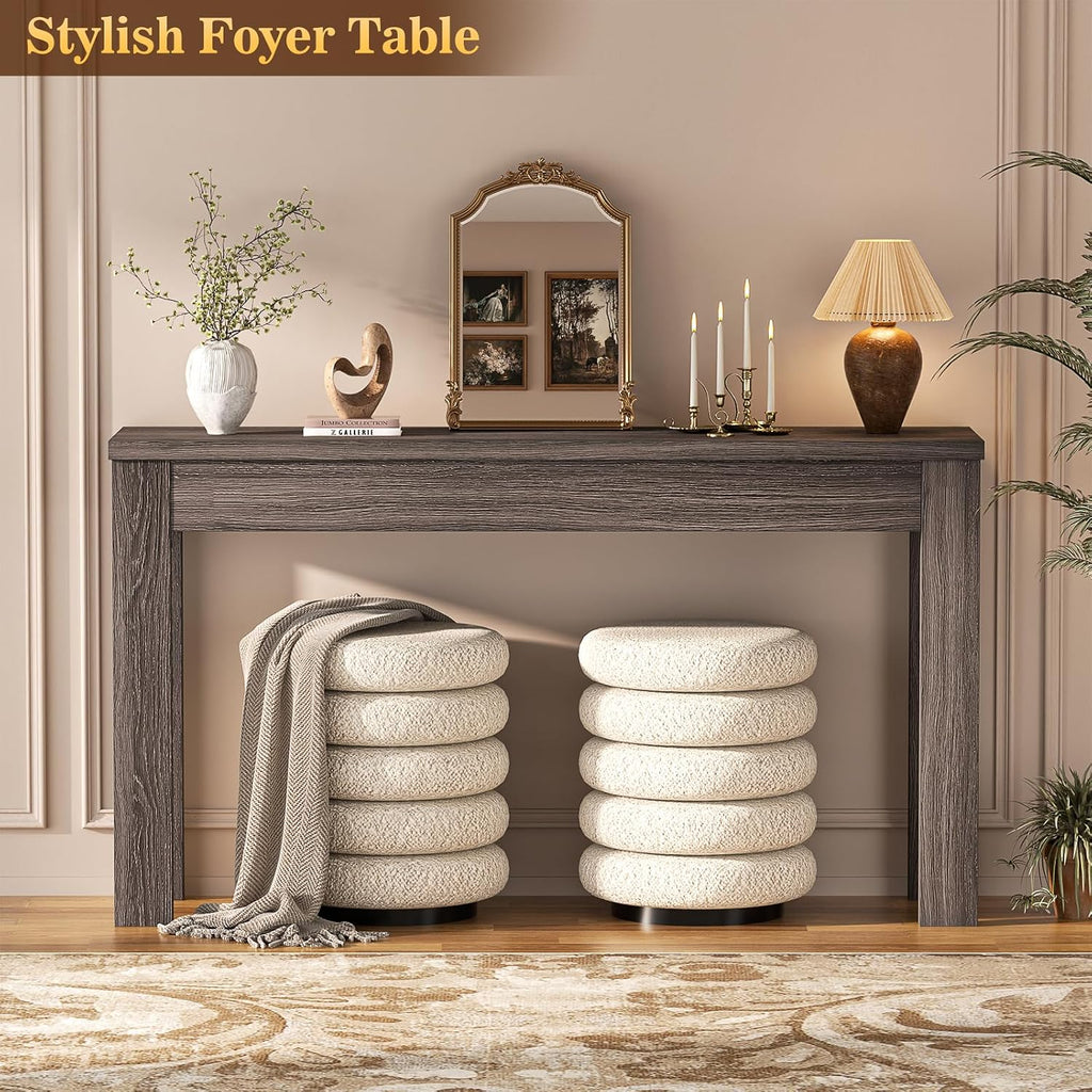 Armocity Console Table for Entryway, 47" Farmhouse Sofa Tables Narrow Long