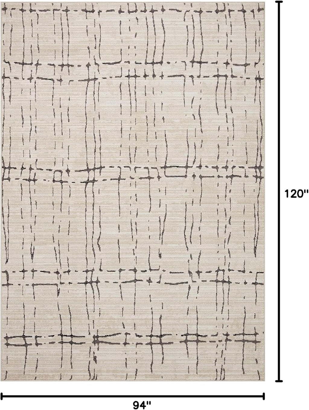 Loloi Darby Sand/Dk. Grey 7'-10" x 10' Area Rug