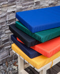 Sigmat Waterproof & Fade Resistant Outdoor Bench Cushion Black 48x16x2 Inch