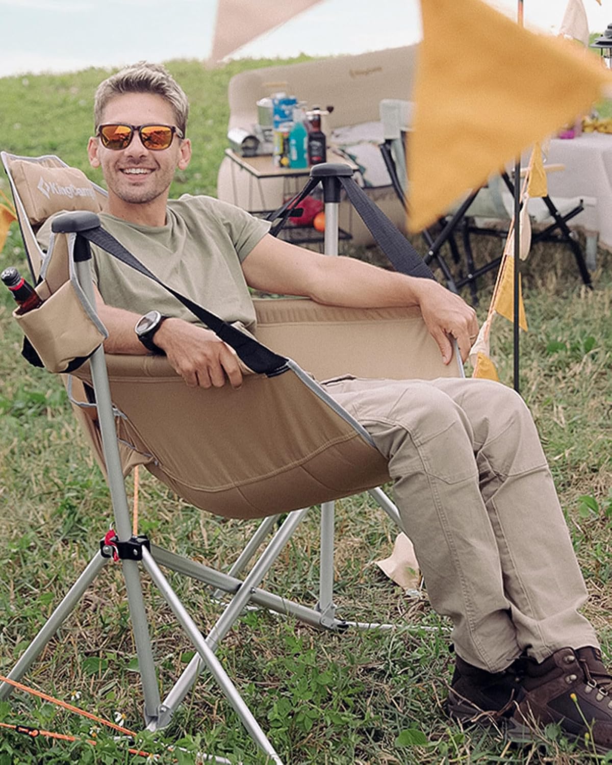 KingCamp Hammock Camping Chair, 400lbs Heavy Duty Swing Chairs for Adults