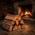Double Tree Kiln Dried Cedar Firewood, 16 in Logs + Starter, 3.3 Cu Ft