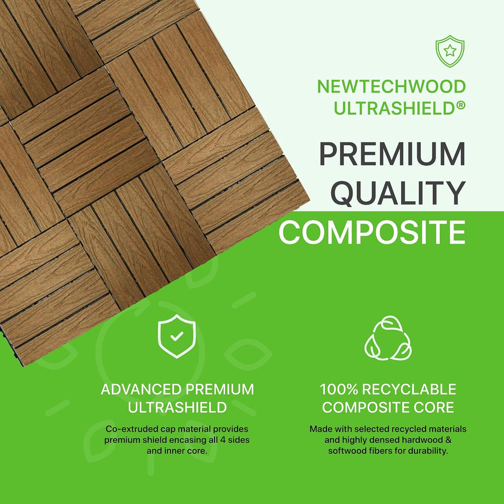 newtechwood ultrashield naturale 1 ft. x 1 ft. shown in use
