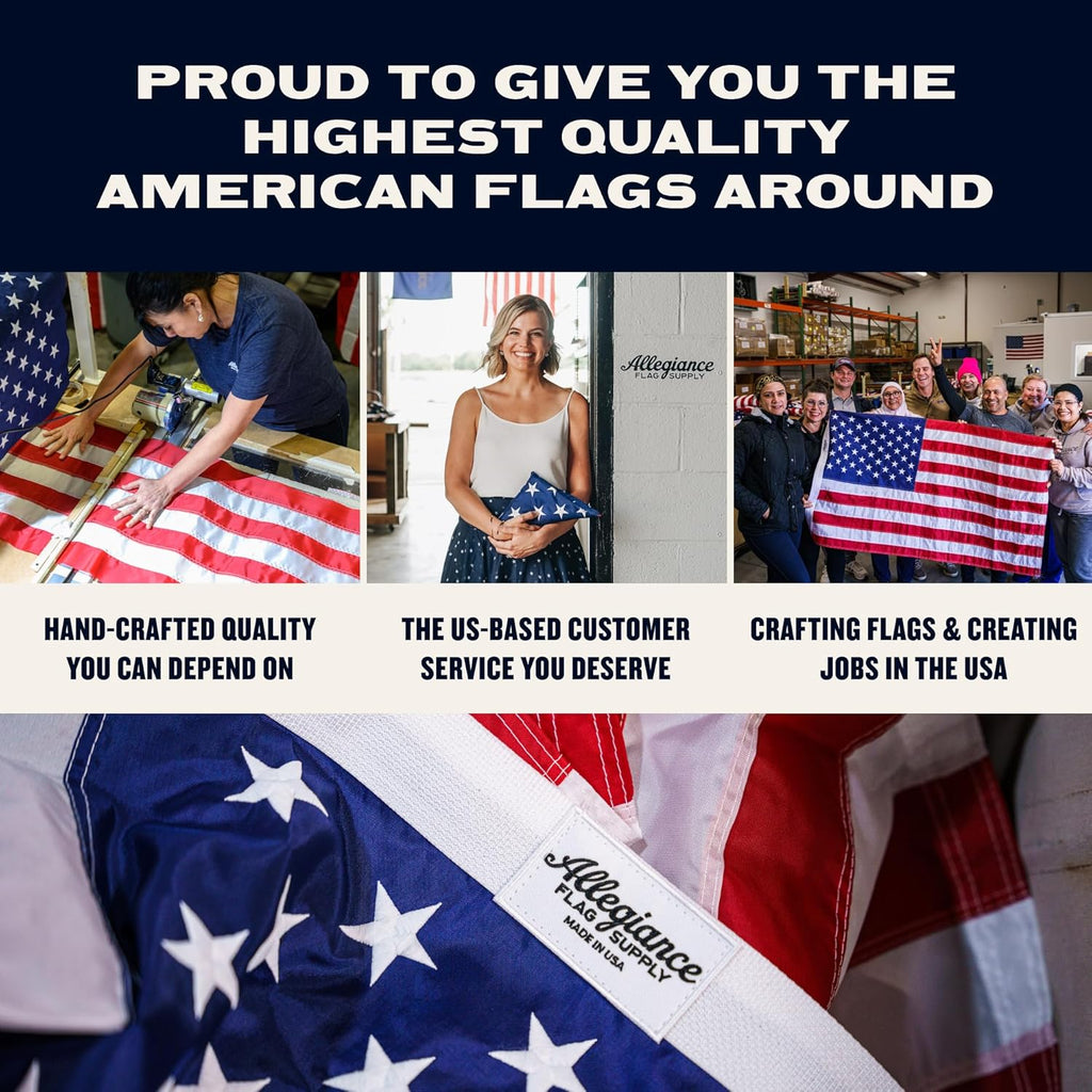 Allegiance American Flags For Outside 4x6 Ft, Made in USA