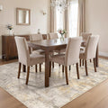 cotiled 8x10 Area Rugs Living Room: Washable Abstract Rug Gold Grey Brown