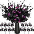 Giegxin 15 Pcs Halloween Floral Picks Artificial Flowers Stems Decorations