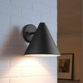 Generation Lighting Crittenden Outdoor Wall Sconce, Black Aluminum