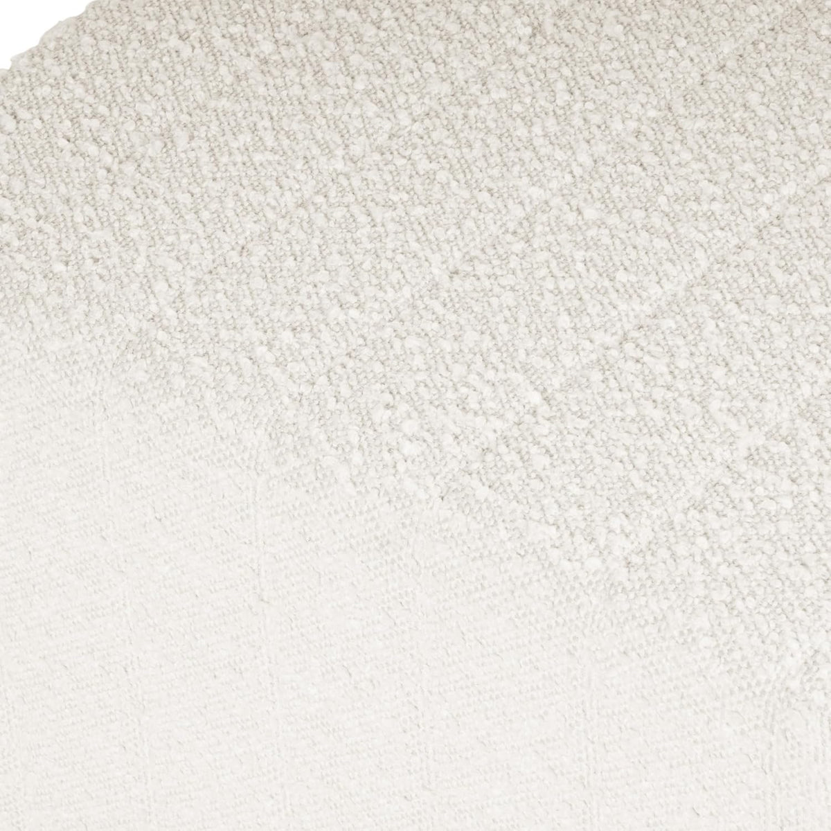HomePop 19" Modern Channel Tufted Ottoman - Cream Boucle