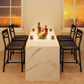 Garvee 26'' Bar Stools Set of 4, Counter Stools with Back & Thick Cushion