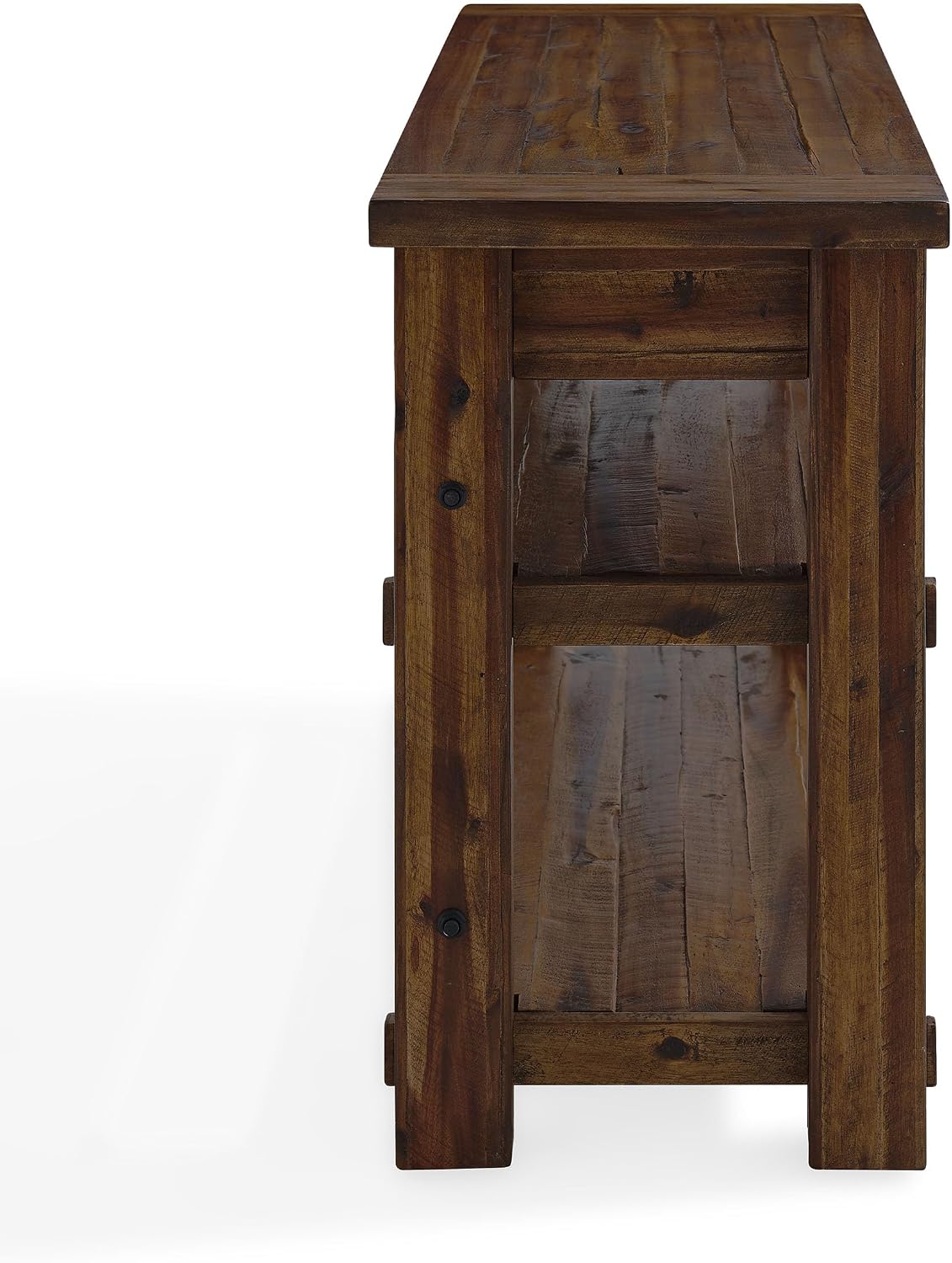 Alaterre Furniture Durango Solid Wood Console Table, Natural, 54”x17”x30”