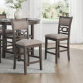 Signature Design by Ashley 5-Piece Round Counter Height Dining Set, Gray
