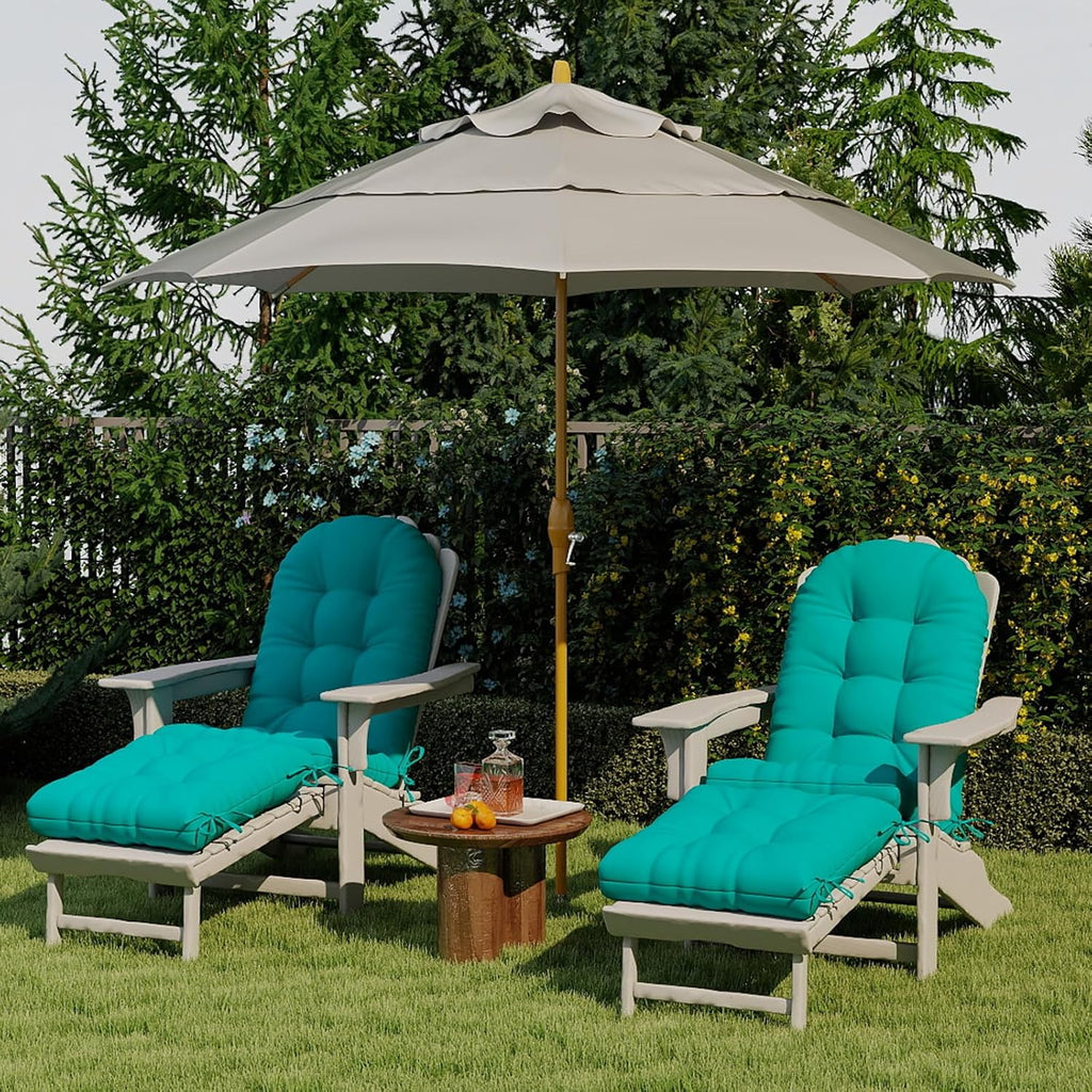 Outdoor Adirondack Chair Cushion 44x19x4 Inch, Lake Blue
