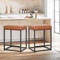 Sophia & William Counter Height Bar Stools Set of 2, Modern Backless Barstools