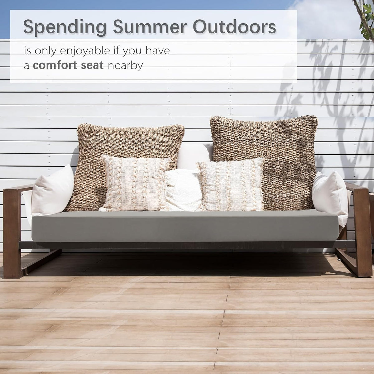 favoyard outdoor bench cushion, 48 x 18 inch, package contents