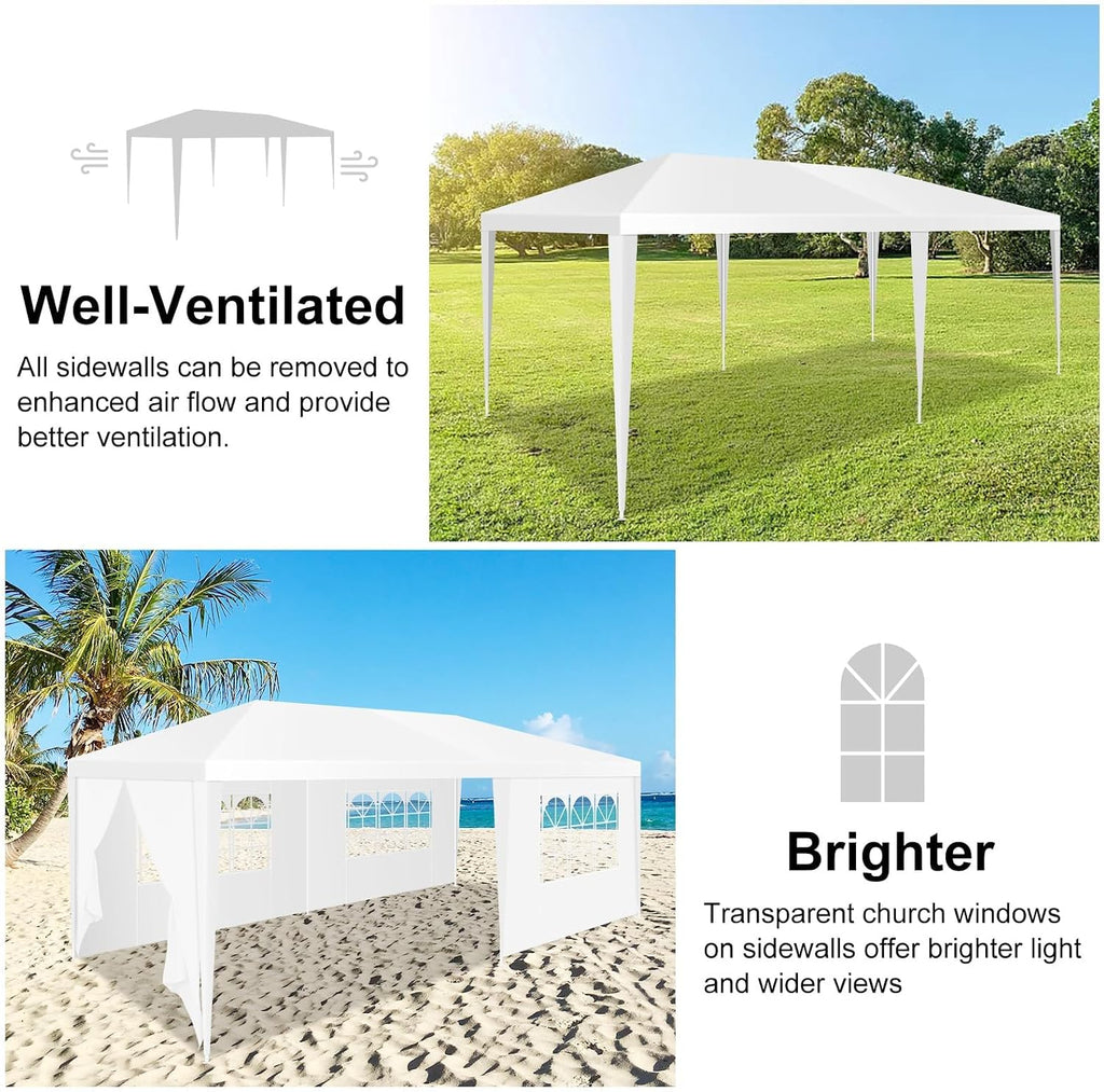 HOTEEL 10x20 Party Tent Outdoor Canopy Tents for Parties