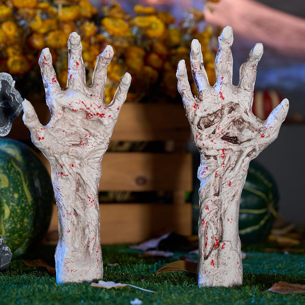 JOYIN Bloodstain Zombie Arm Stake Groundbreaker Halloween Outdoor Decoration ...