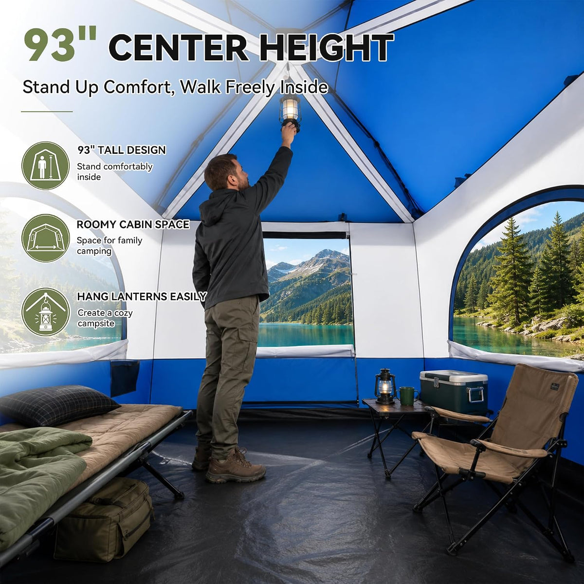 Canopy Inner Tent for 10x10 Pop Up Canopy-Vented Roof (NO Top & Frame)