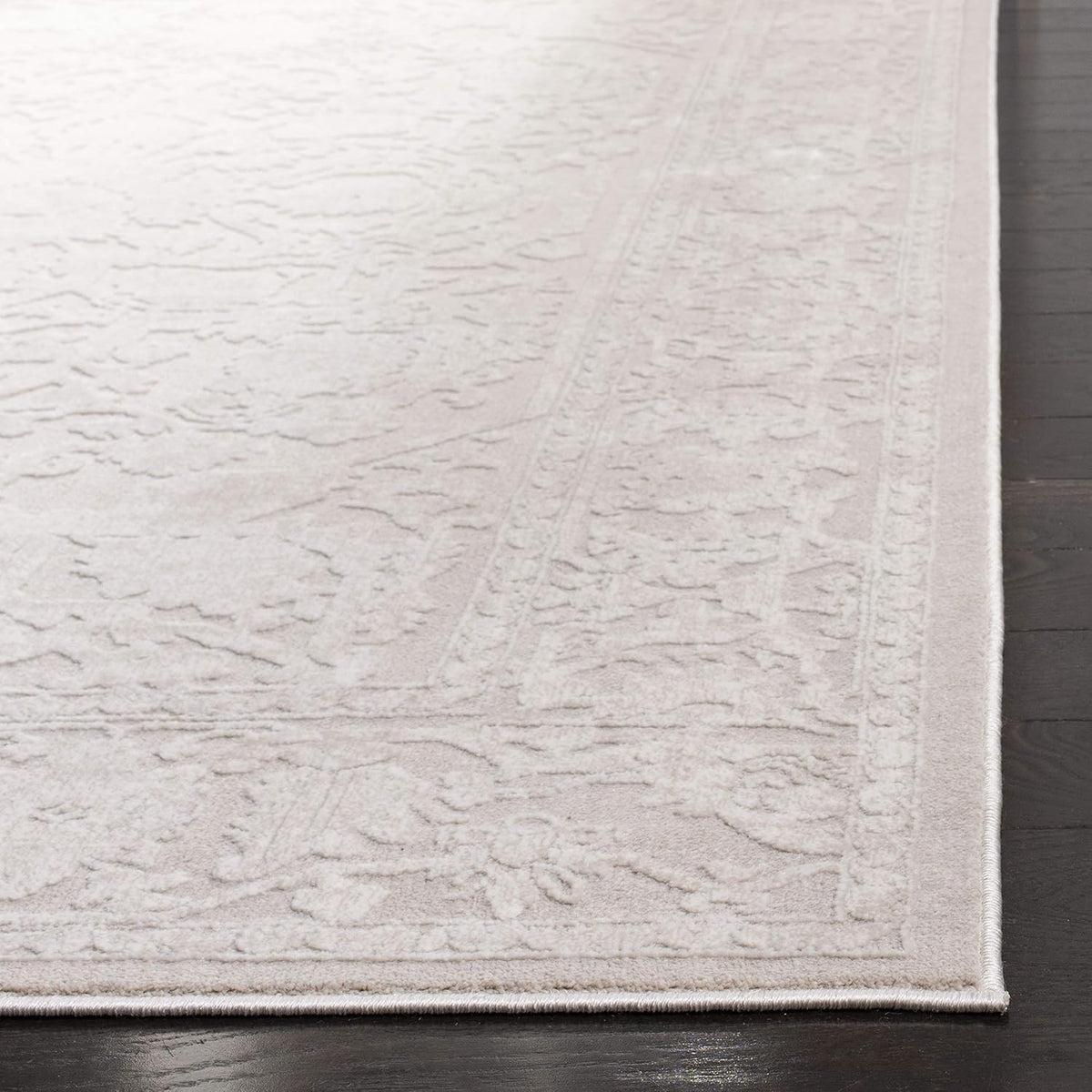 SAFAVIEH Area Rug 10' Square - Reflection Collection - Large - Cream & Ivory, Non-Shedding & Easy Cleaning, Ideal for Living Room, Bedroom (RFT665D)