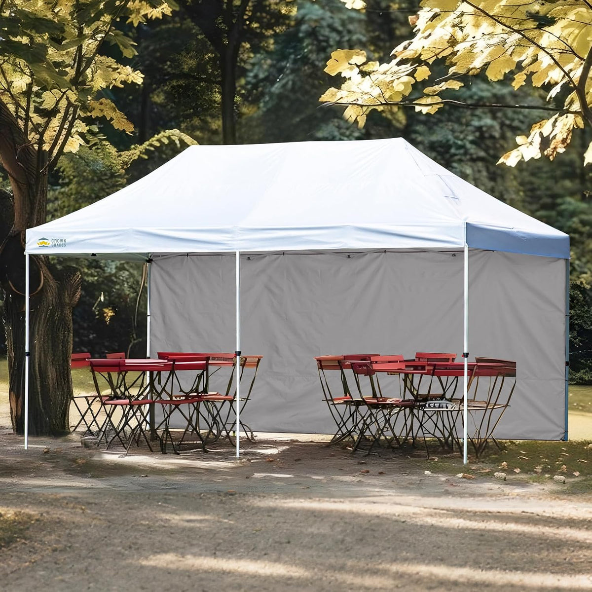crown shades sidewall only for 10x20 pop up on a desk or shelf