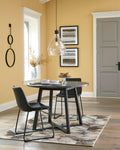 Signature Design by Ashley Centiar Dining Chairs Set of 2, Black
