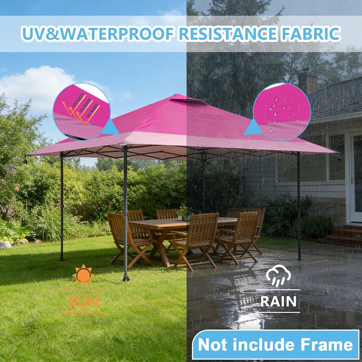 13x13 Canopy Replacement Top Cover with Air Vent-Top only