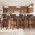 ALPHA HOME Swivel Bar Stools with Backs, 30 Inch Bar Stools Set of 4