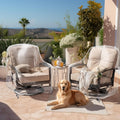 2 Pack Clear PVC Patio Swivel Chair Covers, Waterproof, 33 x 35 x 38.5 In