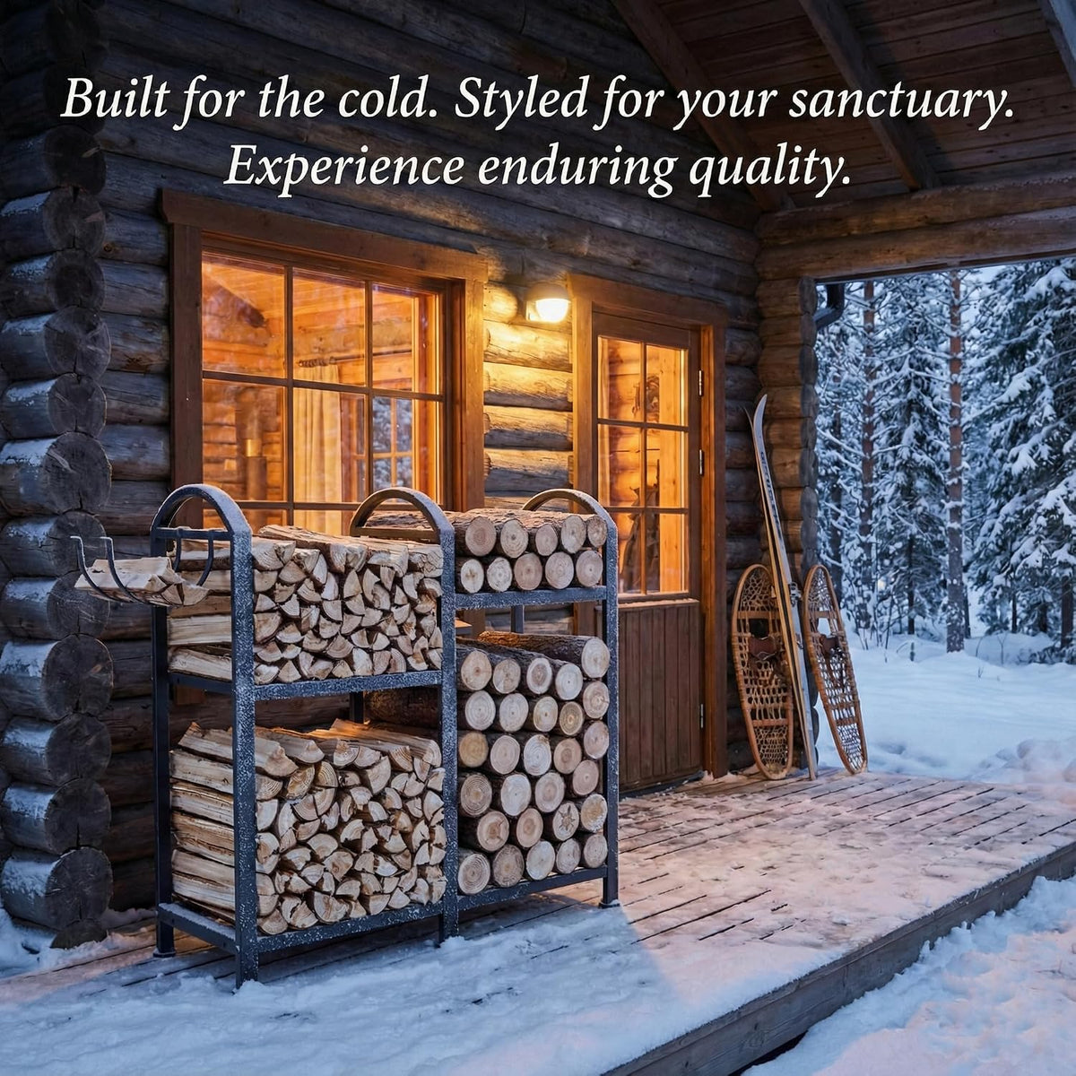 2 Tier Firewood Rack, 31inch