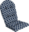 Arden Outdoor Tufted Adirondack Chair Cushion, 21.5x48, Blue Trellis