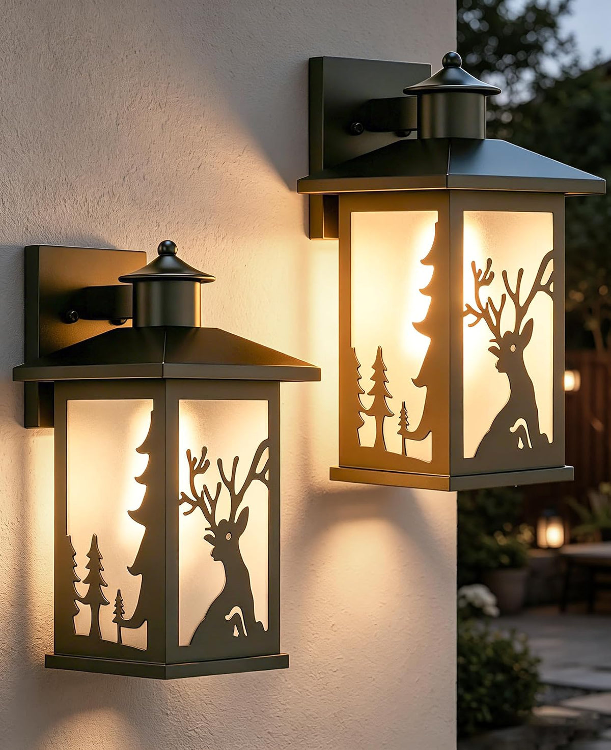 JAYNLT Rustic Porch Light,Outdoor Lights for House,Patio,Front Door,2Pack