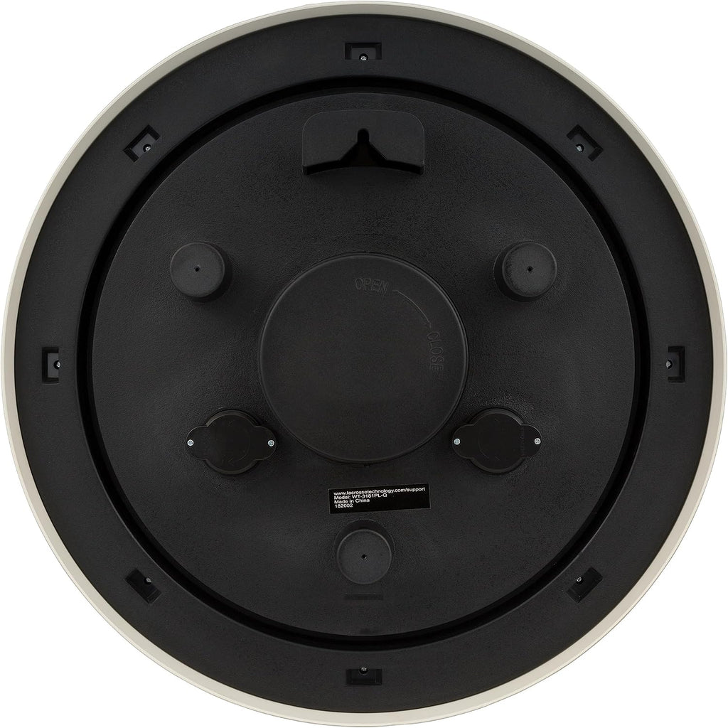 La Crosse Technology WT-3181PL-Q Quartz Time Analog Indoor/Outdoor Wall Clock, 18"