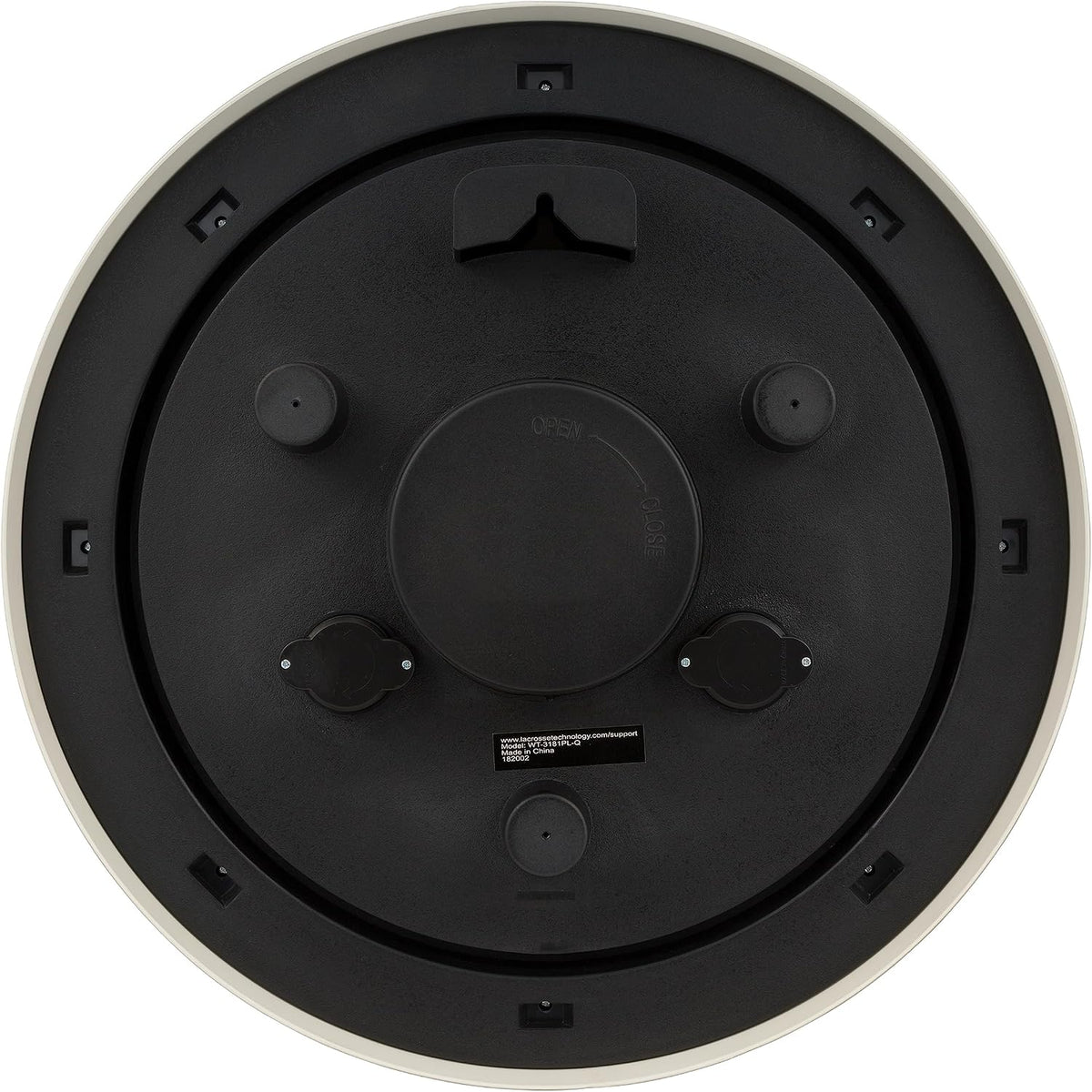 La Crosse Technology WT-3181PL-Q Quartz Time Analog Indoor/Outdoor Wall Clock, 18"