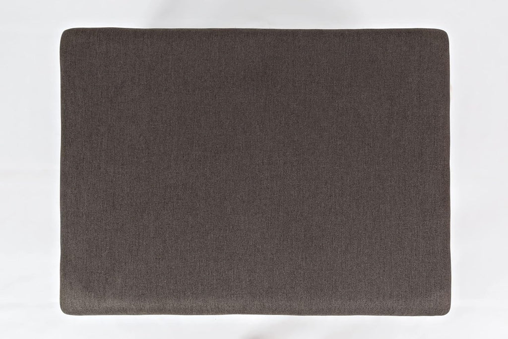 Jofran Upholstered Ottoman Coffee Table, Contemporary Accent Table for Living Room, Cocktail Table with Soft Seating Surface, Brown