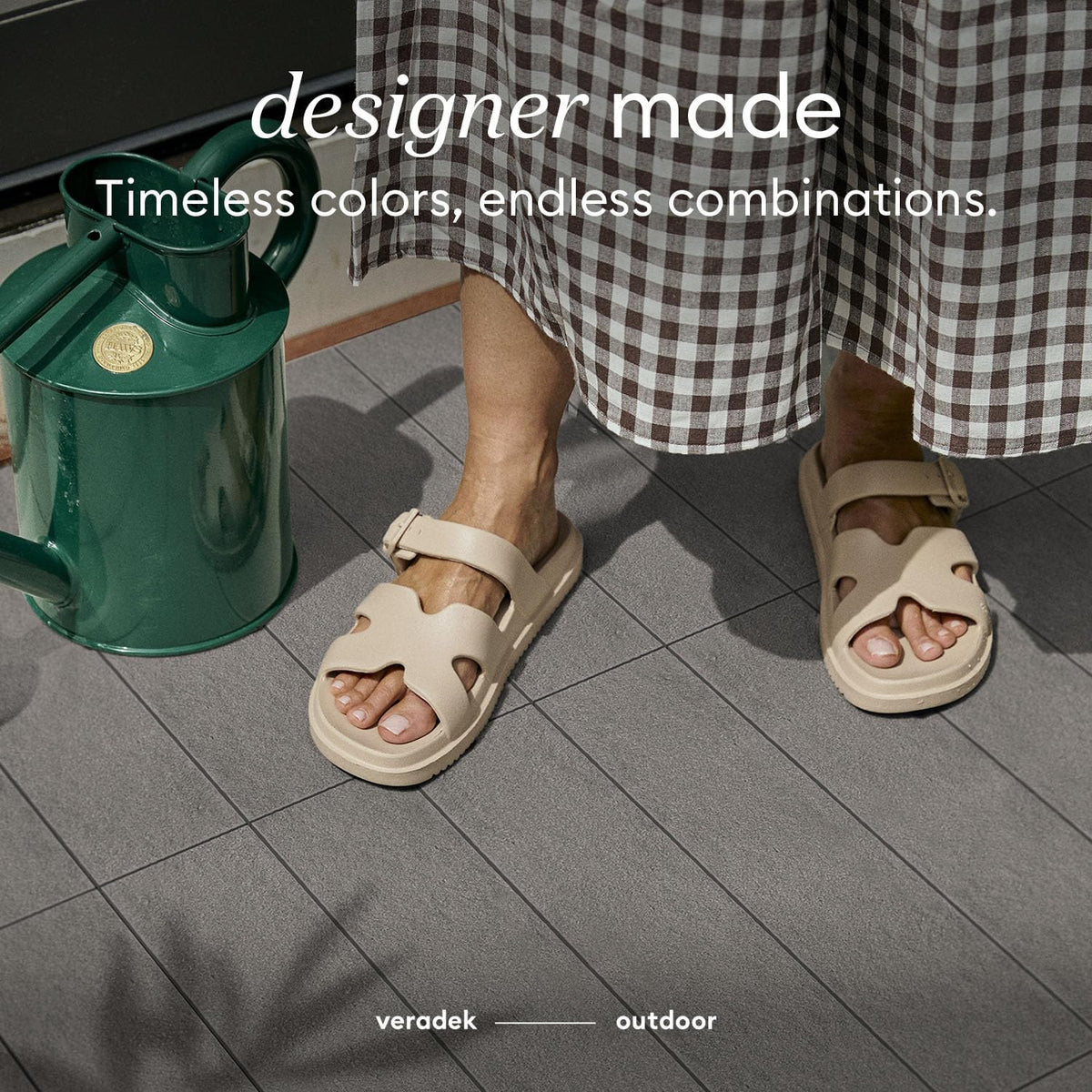 veradek outdoor flooring series deck tiles | durable on a desk or shelf