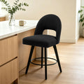 Counter Height Bar Stool, Swivel Upholstered Bar Chair