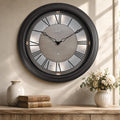 Pytha Sight 18 Inch Illuminated Atomic Roman Outdoor Wall Clocks Waterproof