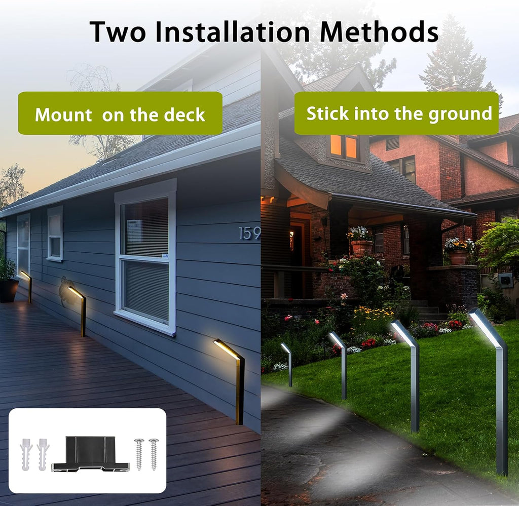 Solar Outdoor Pathway Lights, IP65 Waterproof, Landscape Lights, 4 Pack