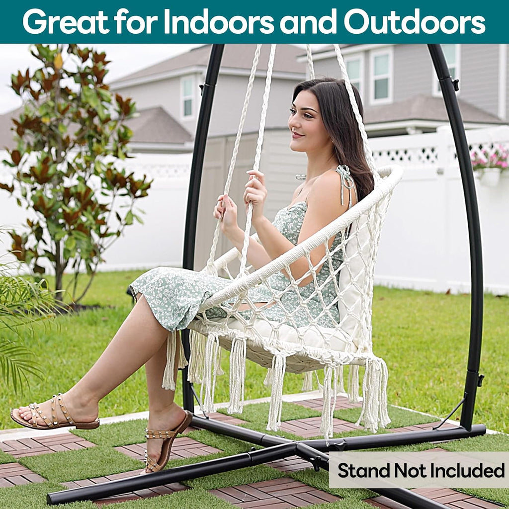 joyview macrame hammock chair, hanging chair with 2, package contents