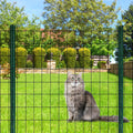 Black PVC Coated Welded Wire Mesh Garden Economy Fence 24 Inch x 50 Foot-3 Inch x 2 Inch 16GA