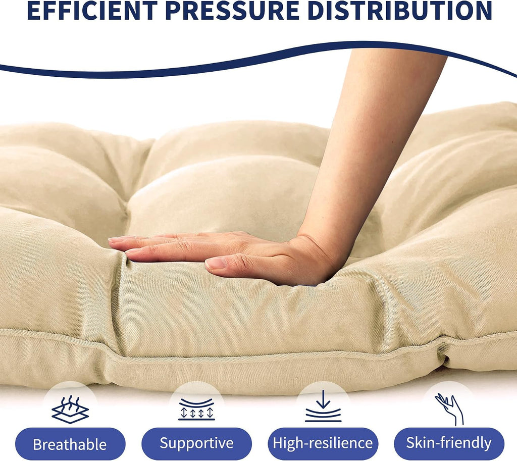 IPYNBAP Outdoor Bench Cushion, 59x18x5 Inch, Beige