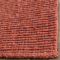 SAFAVIEH Area Rug 10x14 - Natural Fiber Collection - Large - Rust, Handmade Jute, Farmhouse Style, Chunky Textured Thick Pile (NF447C)