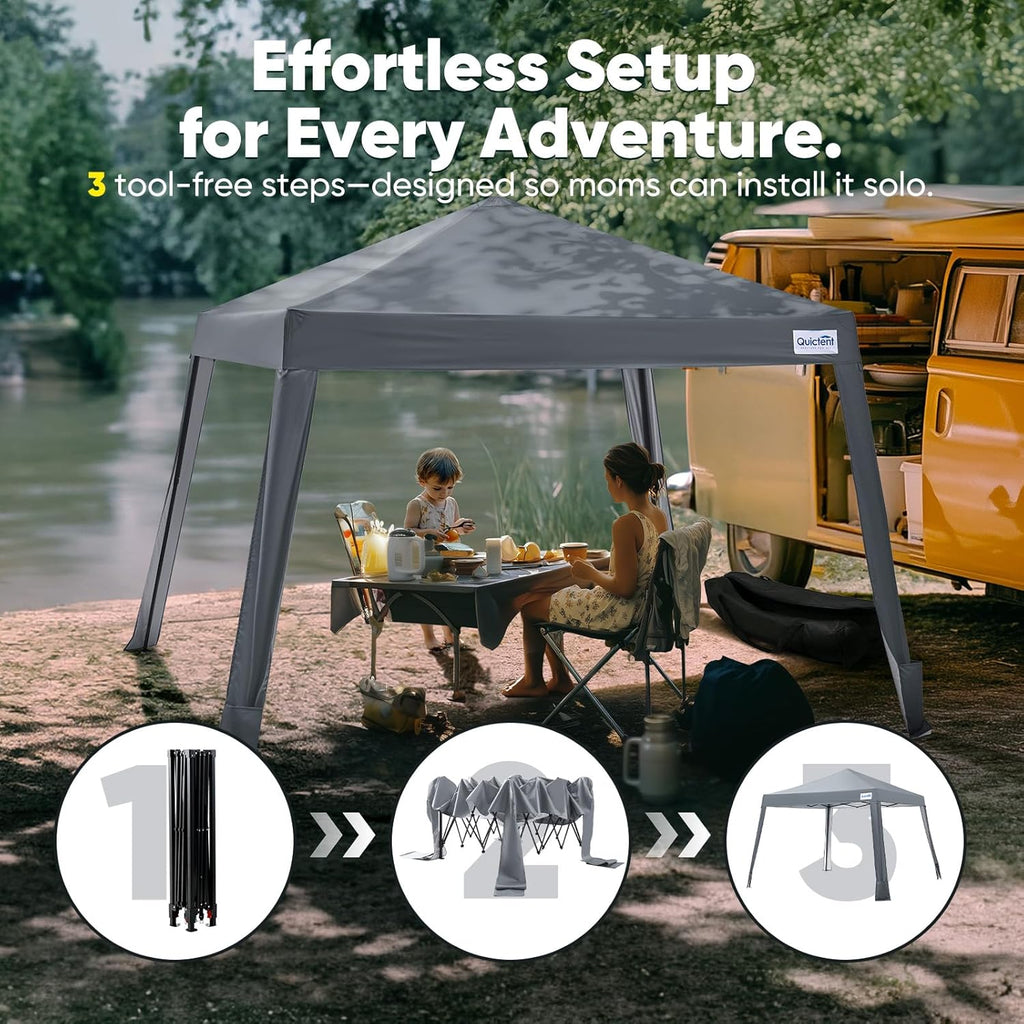 Quictent 10x10 Slant Leg Pop Up Canopy Tent