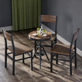 MECHYIN Nut-Brown Dining Chairs Set of 6, Farmhouse Kitchen Room Chairs