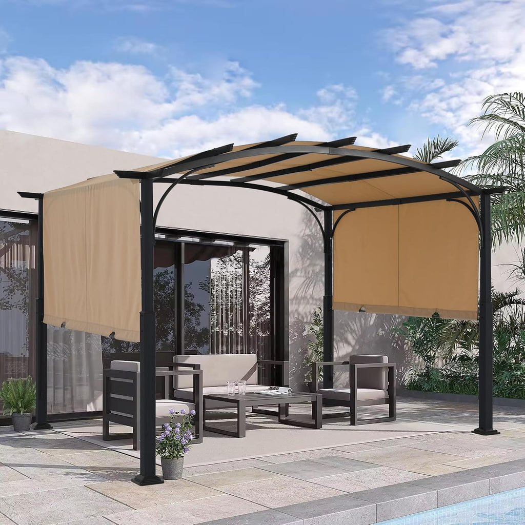 mastercanopy 10x10 ft heavy duty pergola with sun, package contents