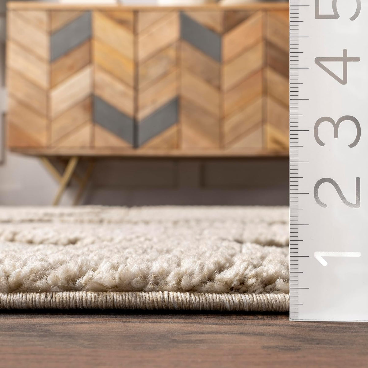 nuLOOM Marissa Beige Checkered Power Loomed Area Rug, 12' x 15'