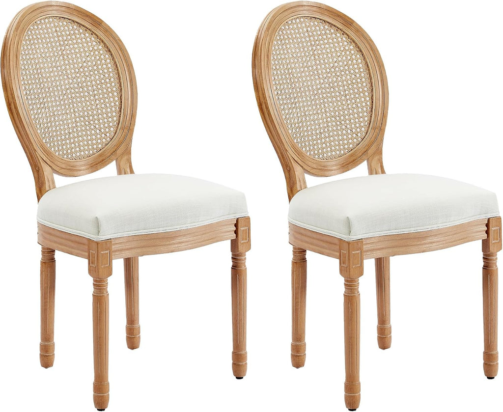French Country Dining Chairs, Upholstered Dining Chairs Set of 2