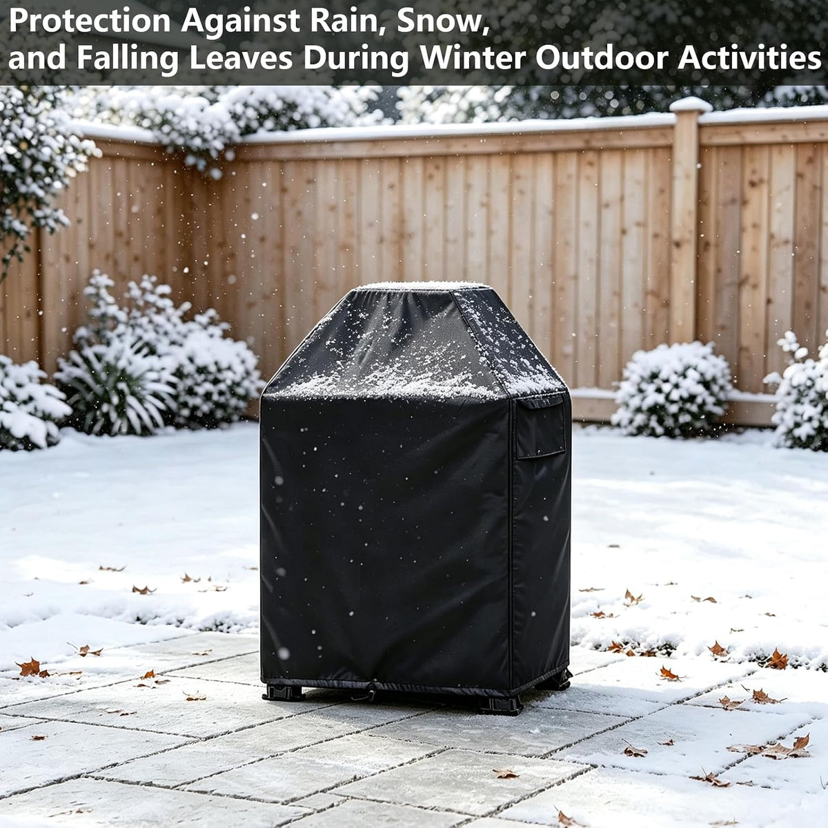 outdoor fireplace covers waterproof 600d - 24" d showing dimensions